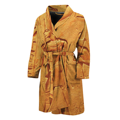 Ancient Egyptian Gods Print Men's Bathrobe
