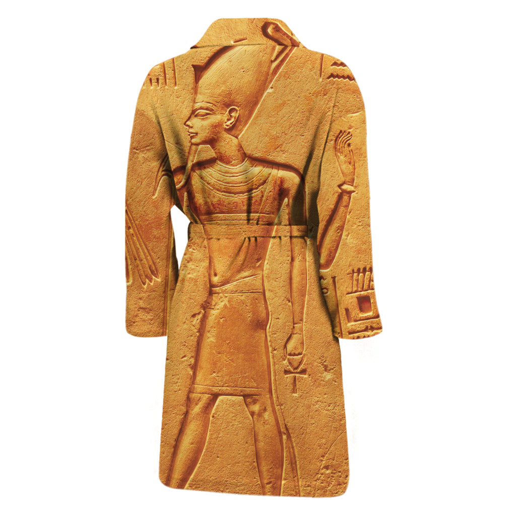 Ancient Egyptian Gods Print Men's Bathrobe