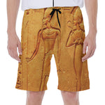 Ancient Egyptian Gods Print Men's Beach Shorts