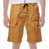 Ancient Egyptian Gods Print Men's Beach Shorts