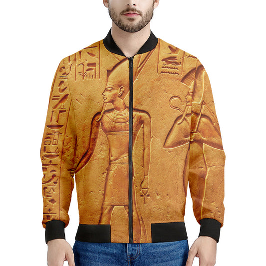 Ancient Egyptian Gods Print Men's Bomber Jacket