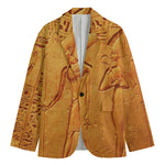Ancient Egyptian Gods Print Men's Cotton Blazer