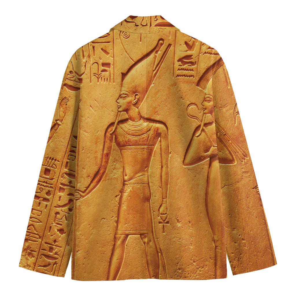 Ancient Egyptian Gods Print Men's Cotton Blazer