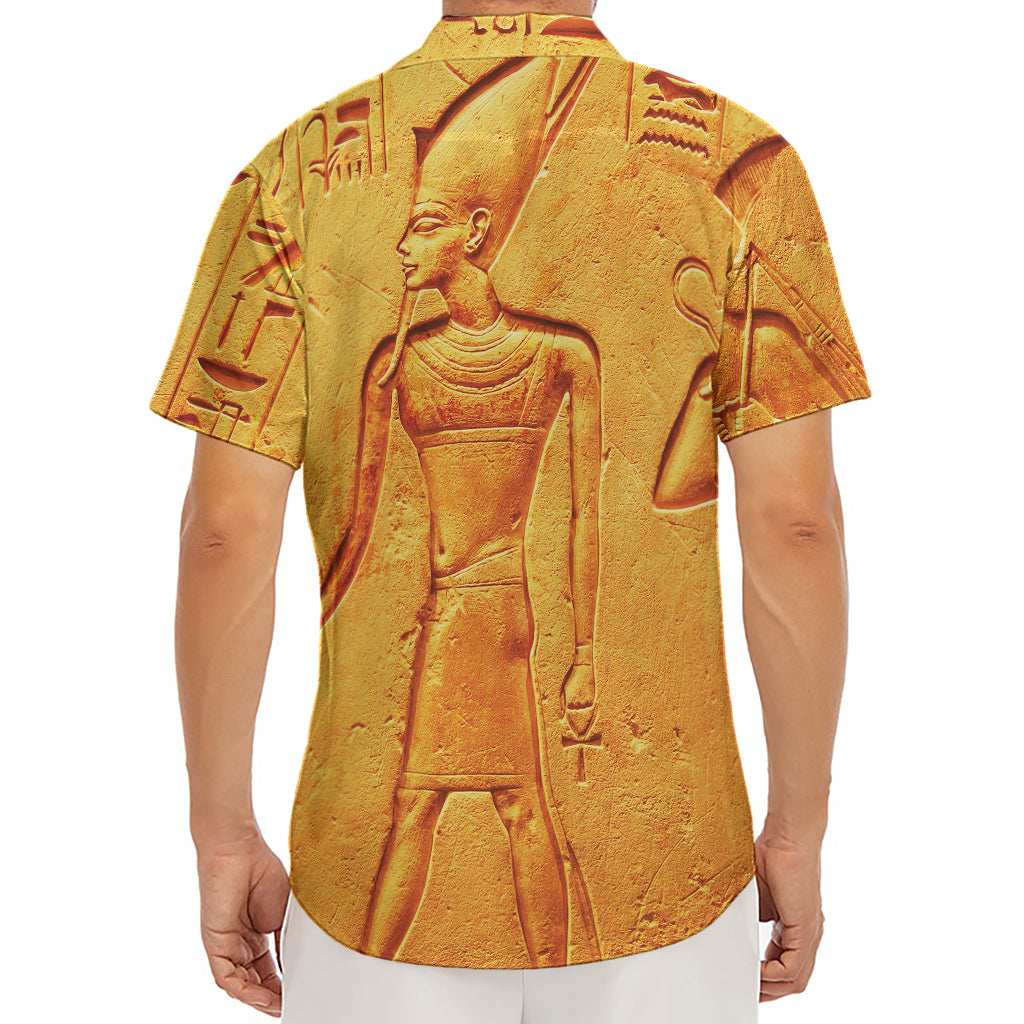 Ancient Egyptian Gods Print Men's Deep V-Neck Shirt