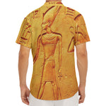 Ancient Egyptian Gods Print Men's Deep V-Neck Shirt