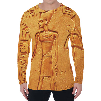 Ancient Egyptian Gods Print Men's Long Sleeve T-Shirt