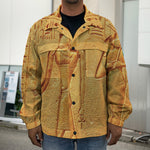 Ancient Egyptian Gods Print Men's Shirt Jacket