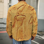 Ancient Egyptian Gods Print Men's Shirt Jacket