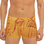 Ancient Egyptian Gods Print Men's Short Boxer Briefs