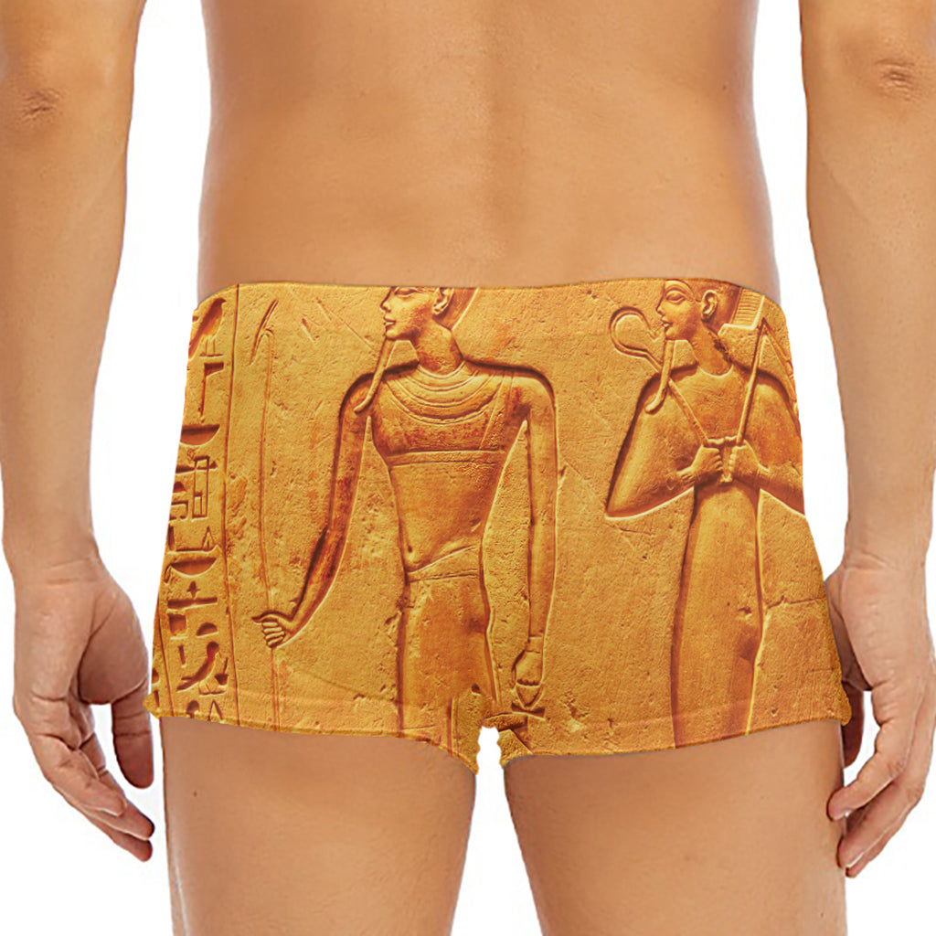 Ancient Egyptian Gods Print Men's Short Boxer Briefs