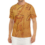 Ancient Egyptian Gods Print Men's Short Sleeve Rash Guard