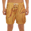 Ancient Egyptian Gods Print Men's Split Running Shorts