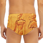 Ancient Egyptian Gods Print Men's Triangle Swim Briefs