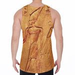 Ancient Egyptian Gods Print Men's Velvet Tank Top