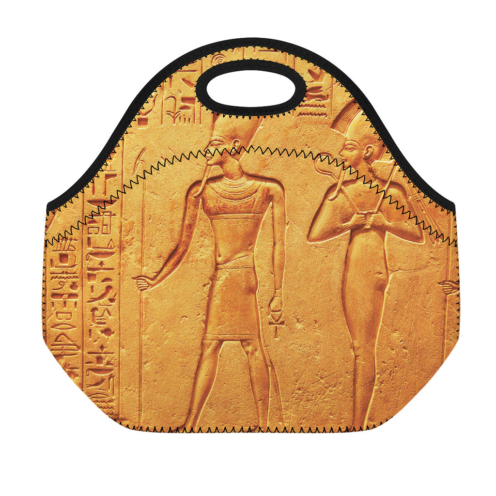 Ancient Egyptian Gods Print Neoprene Lunch Bag