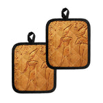 Ancient Egyptian Gods Print Pot Holders