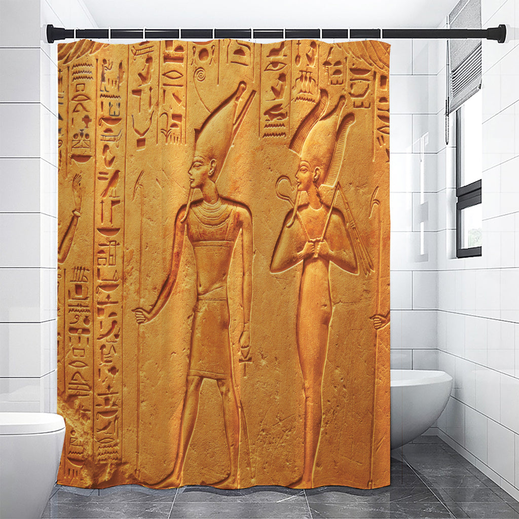 Ancient Egyptian Gods Print Premium Shower Curtain