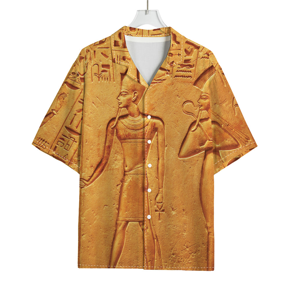 Ancient Egyptian Gods Print Rayon Hawaiian Shirt