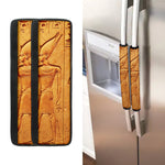 Ancient Egyptian Gods Print Refrigerator Handle Covers