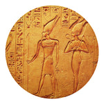 Ancient Egyptian Gods Print Round Blanket