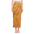 Ancient Egyptian Gods Print Side Slit Maxi Skirt