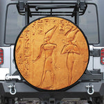 Ancient Egyptian Gods Print Tire Cover