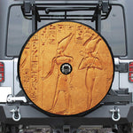 Ancient Egyptian Gods Print Tire Cover With Camera Hole