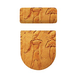 Ancient Egyptian Gods Print Toilet Lid And Tank Cover Set