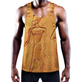 Ancient Egyptian Gods Print Men's Workout Tank Top