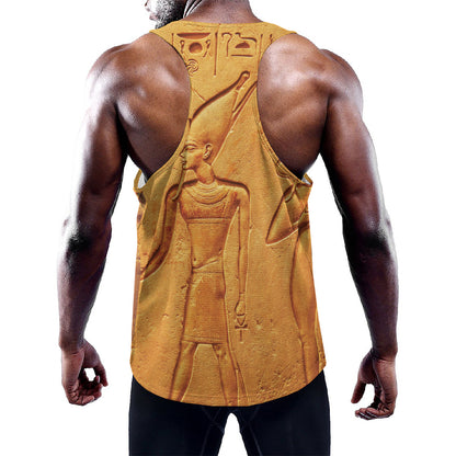 Ancient Egyptian Gods Print Training Tank Top