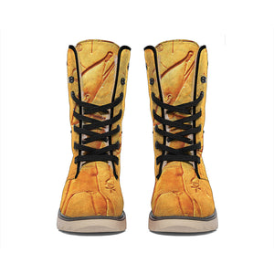 Ancient Egyptian Gods Print Winter Boots