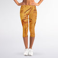 Ancient Egyptian Gods Print Women's Capri Leggings