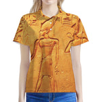 Ancient Egyptian Gods Print Women's Polo Shirt