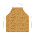 Ancient Egyptian Hieroglyphs Print Adjustable Apron