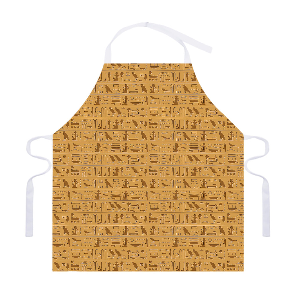 Ancient Egyptian Hieroglyphs Print Adjustable Apron