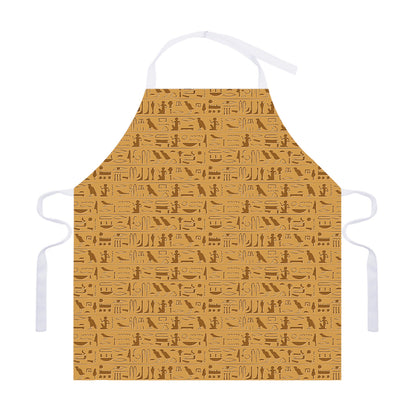 Ancient Egyptian Hieroglyphs Print Adjustable Apron