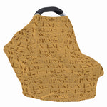 Ancient Egyptian Hieroglyphs Print Baby Seat Cover