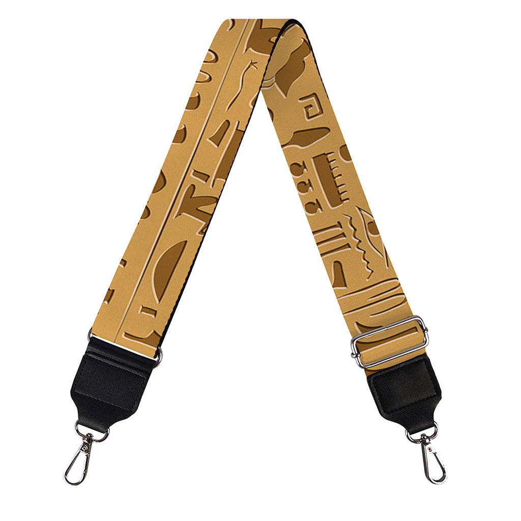 Ancient Egyptian Hieroglyphs Print Bag Strap