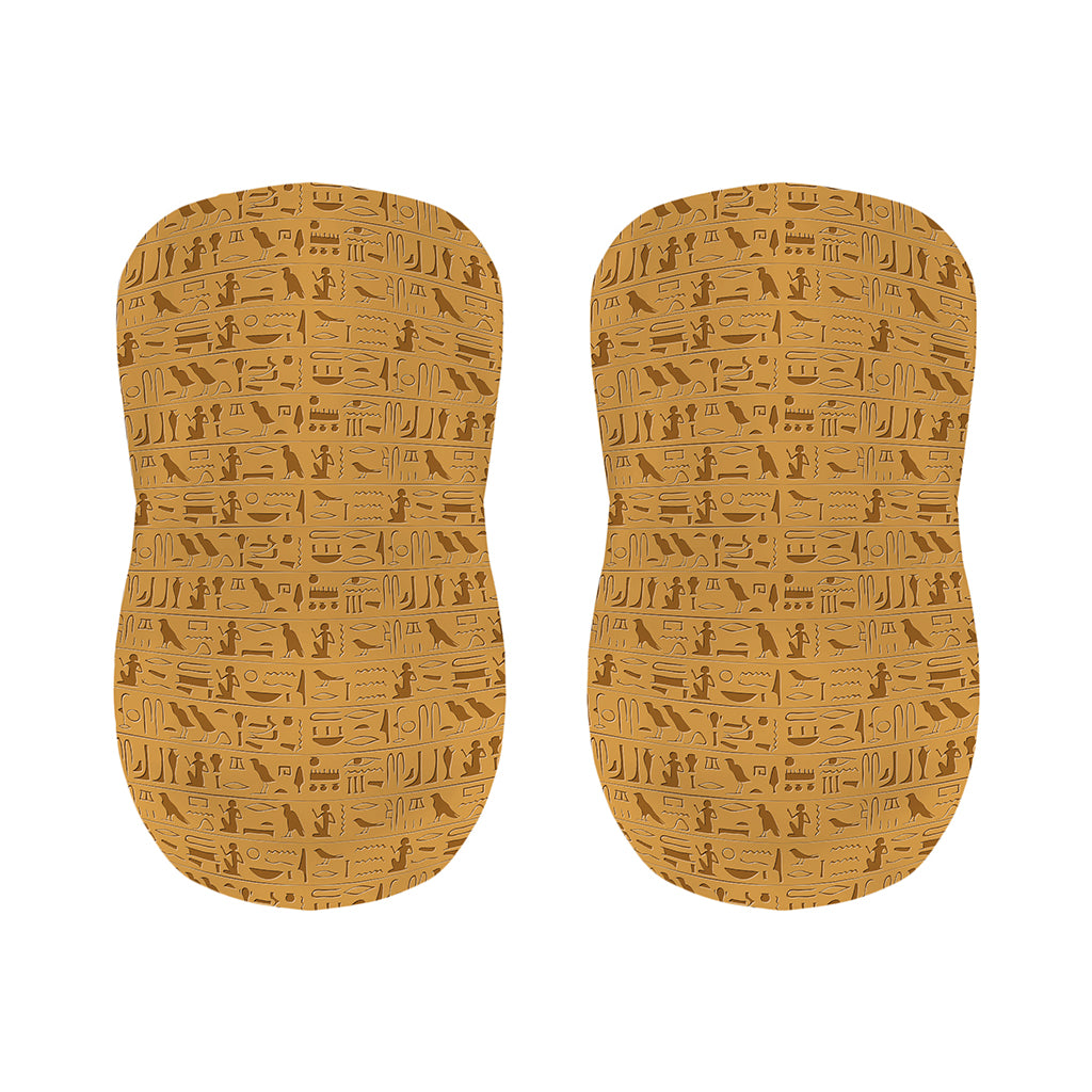 Ancient Egyptian Hieroglyphs Print Bar Stool Covers