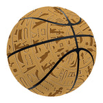 Ancient Egyptian Hieroglyphs Print Basketball