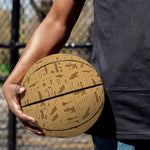 Ancient Egyptian Hieroglyphs Print Basketball