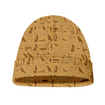 Ancient Egyptian Hieroglyphs Print Beanie
