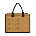 Ancient Egyptian Hieroglyphs Print Canvas Tote Bag