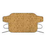 Ancient Egyptian Hieroglyphs Print Car Windshield Snow Cover