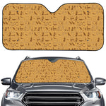 Ancient Egyptian Hieroglyphs Print Car Windshield Sun Shade