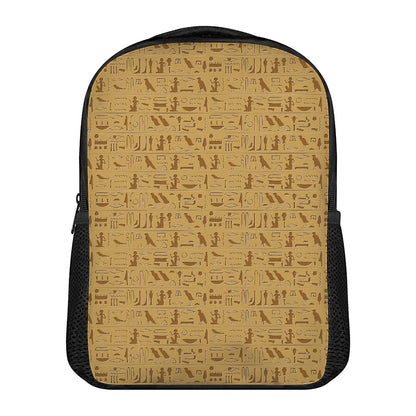 Ancient Egyptian Hieroglyphs Print Casual Backpack