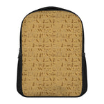 Ancient Egyptian Hieroglyphs Print Casual Backpack