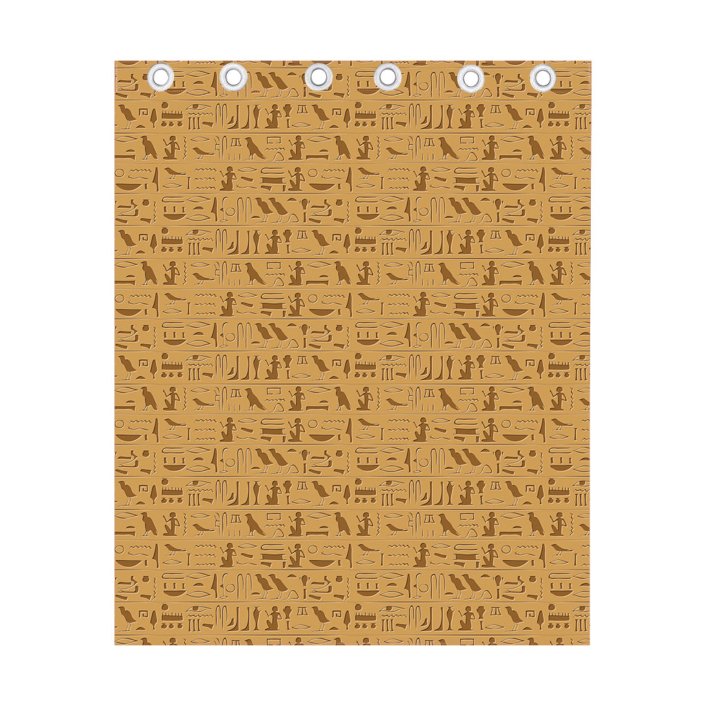 Ancient Egyptian Hieroglyphs Print Curtain