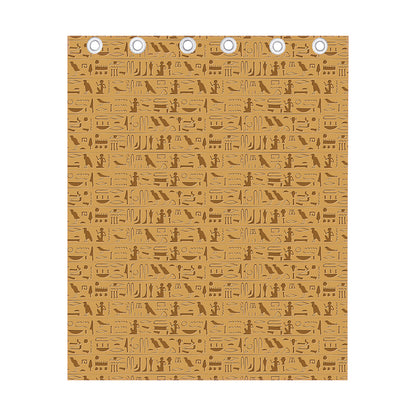 Ancient Egyptian Hieroglyphs Print Curtain