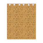 Ancient Egyptian Hieroglyphs Print Curtain
